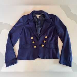 Kenar Navy Blue Blazer with Gold Buttons